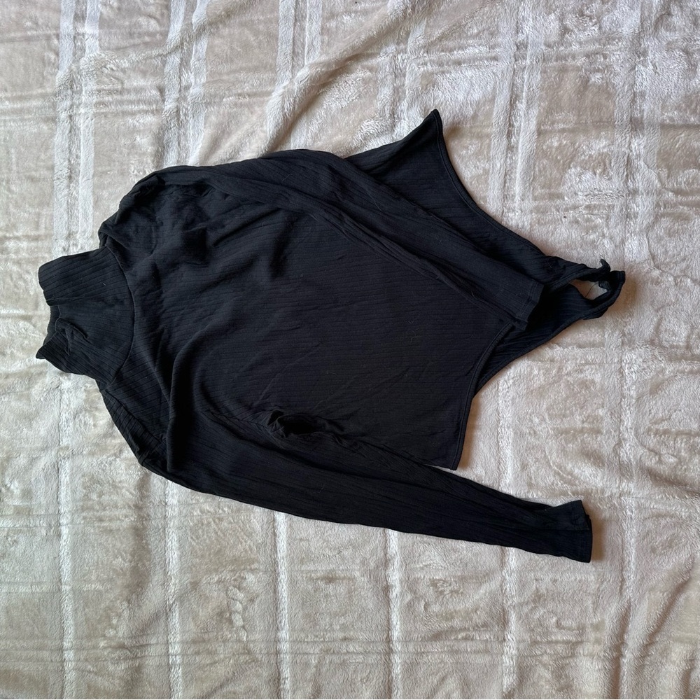 Black Long Sleeve Turtleneck bodysuit